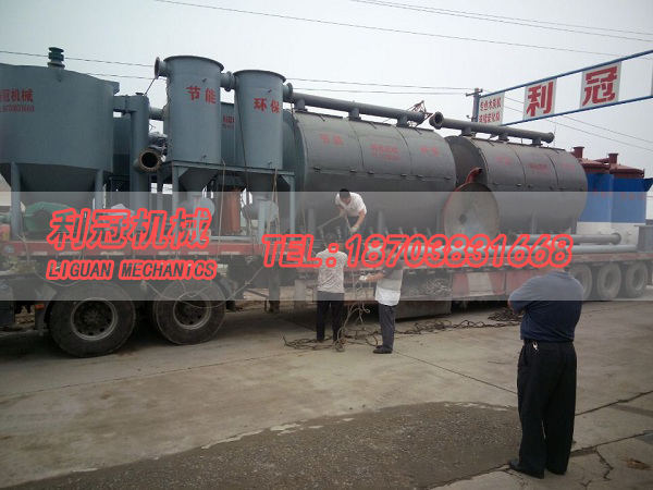 云南客户订购的10吨木炭机生产线发货现场